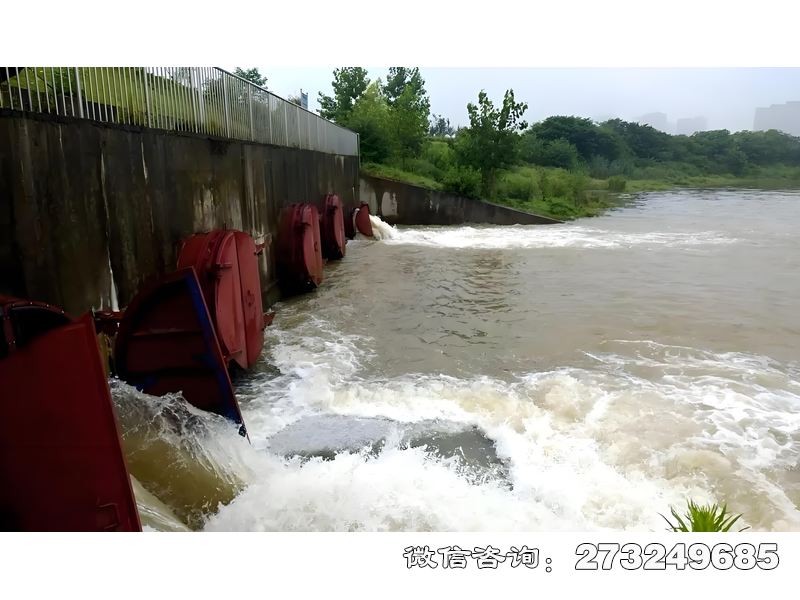 灌溉渠首潮门拍门适用于农田灌溉干渠、生态补水工程，采用FRP或铸铁材质，安装于渠首进水口与节制闸。灌溉公司、农业合作社常用，通过自动启闭控制灌溉水流，减少水头损失。产品轻便易安装，适配DN200-DN1500中小管径，支持手动调节开度。价格电议，支持分水比例设计及防渗漏密封定制。