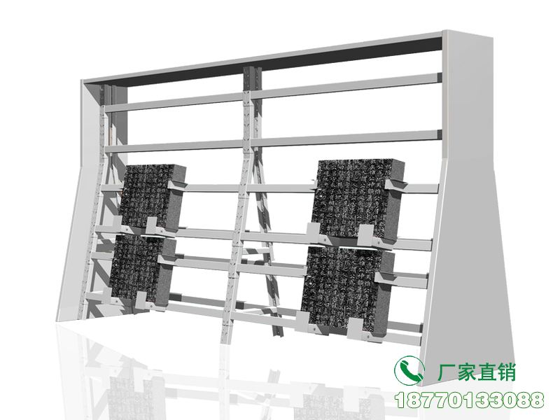 斜塔类石碑篆刻文物存放架